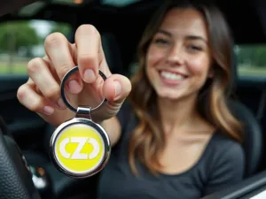 OZ Mens Keyfob Sturdy Metallic Pro Metal
